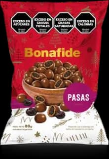 Bolsa de pasas de uva cubiertas con baño de leche Bonafide